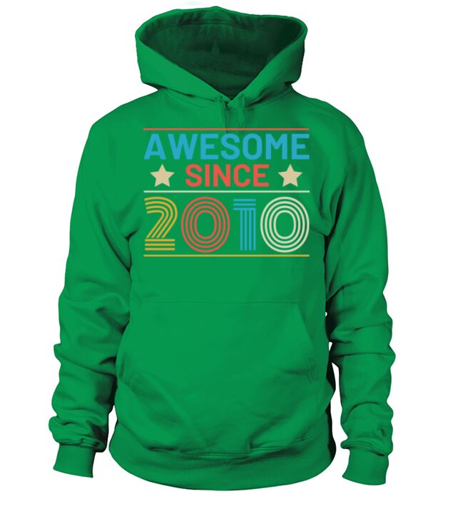 Awesome Since 2010 Retro Birthday Gift Ideas Men's Hoodie