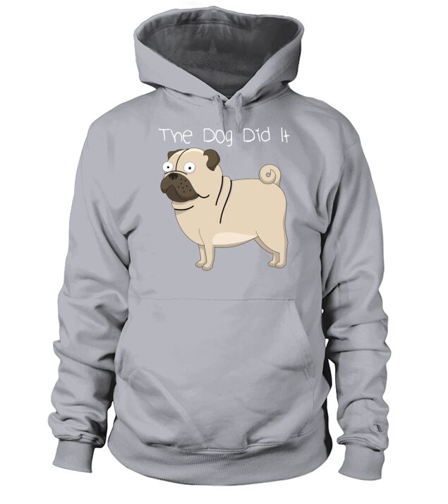 Funny Dog Fart Shirt - The Dog Did It Men's Hoodie