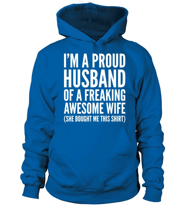 Proud Husband Of A Freaking Awesome Wife Men's Hoodie