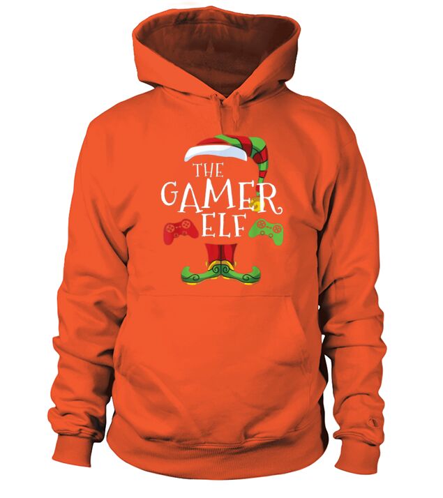 Gamer Elf Family Matching Christmas Group Funny Men's Hoodie
