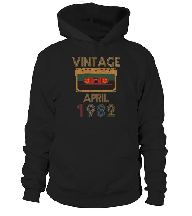 Vintage April 1982 Hoodie Unisex