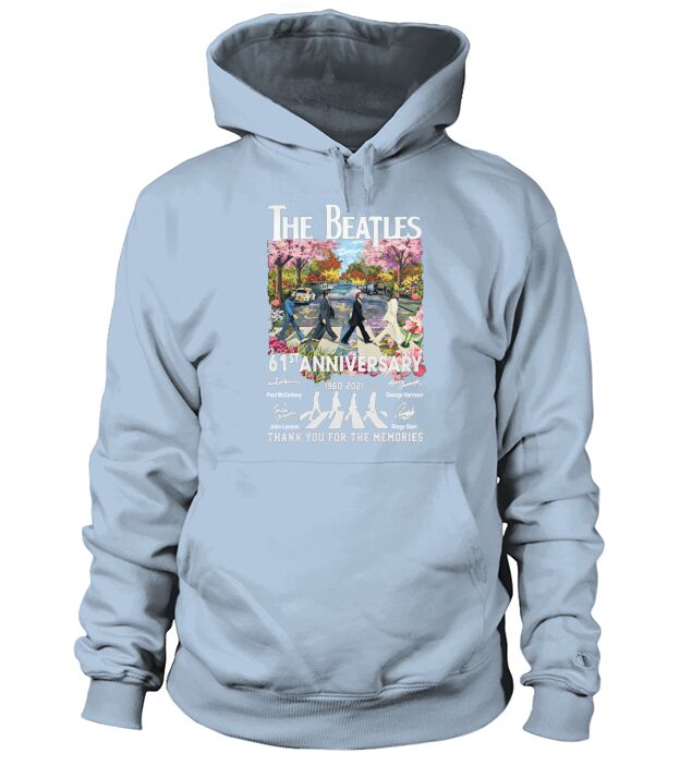 The Beatle Abbey Road 61st Anniversary 1960 2021 Signatures Thanks For The Memories Hoodie Unisex