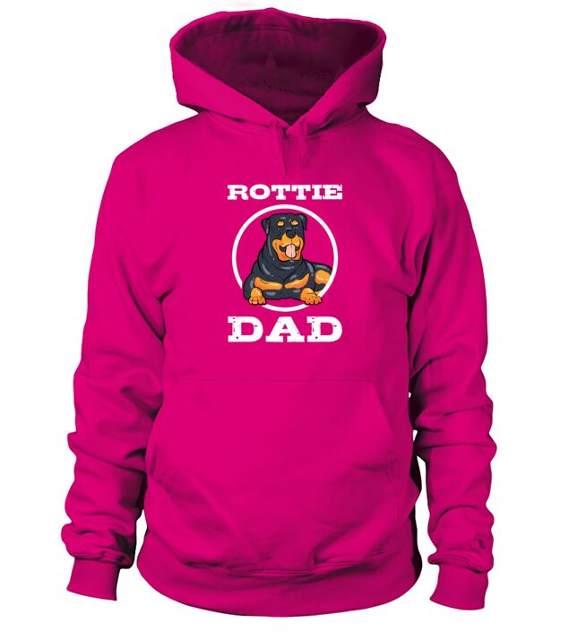 Rottie Dad Rottweiler Dog Owner Animal Father Gift Men's Hoodie