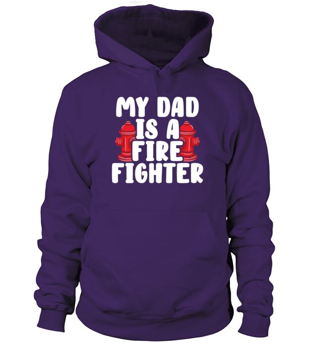 My Dad Is A Firefighter Fireman Son Daughter Gift Men's Hoodie