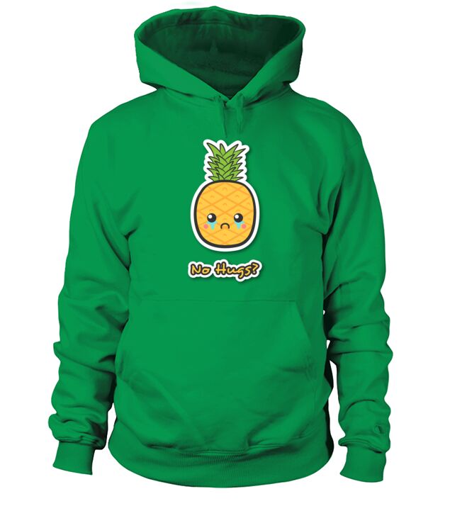 sad but cute pineapple that does not get any hugs Men's Hoodie