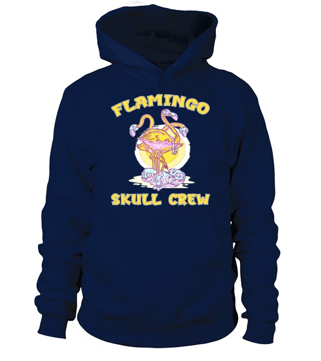 Flamingo Skull Halloween bones gift Men's Hoodie