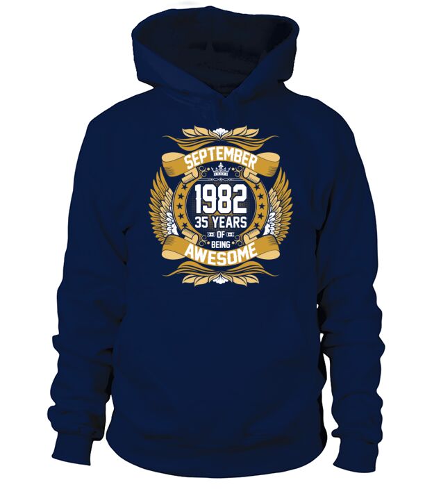 September 1982 35 Years Of Being Awesome Men's Hoodie