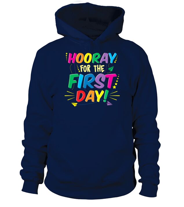 hooray for the first day teacher back to school Men's Hoodie