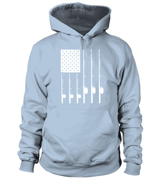 Patriotic Fishing With American USA Flag Great Gift Hoodie Unisex