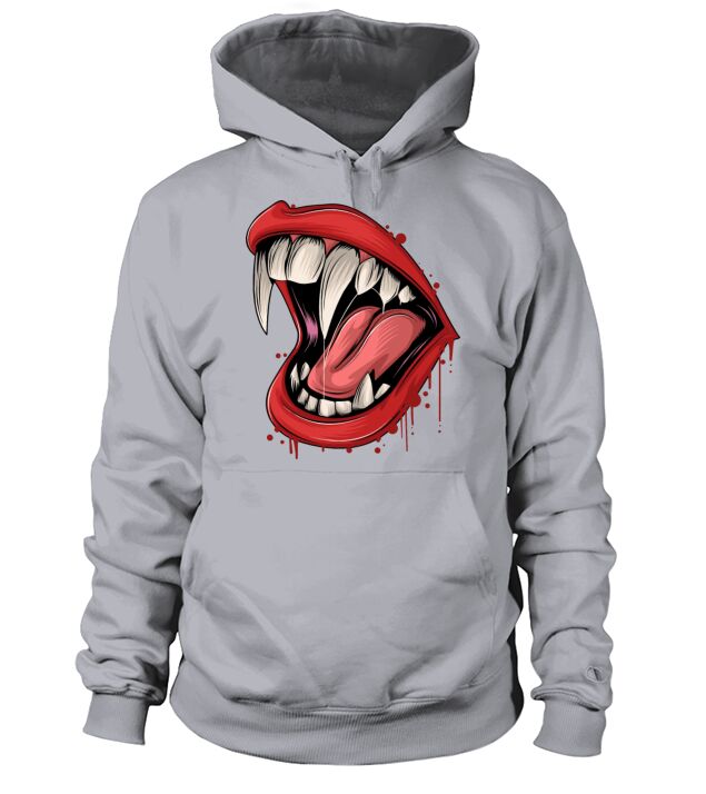 vampire mouth Men's Hoodie