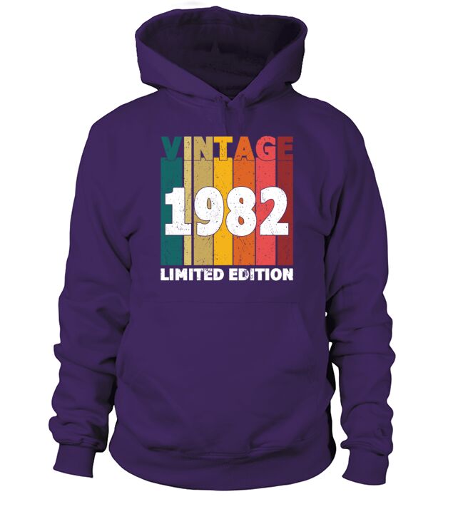 40th Birthday Vintage 1982 Limited Edition Men's Hoodie