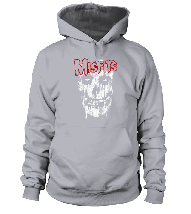Designs Misfits Splatter Skull Logo Hoodie Unisex