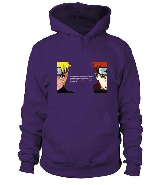 Naruto und Schmerz-Zitat Hoodie Unisex
