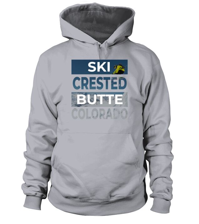 Crested Butte Colorado Ski Skiing Fan Winter Cool Men's Hoodie