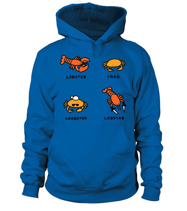 Lobster Crab Funny Illutrator Sea Men's Hoodie