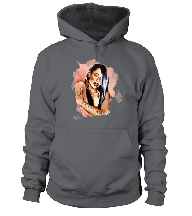 Aaliyah Watercolor Art Hoodie Unisex