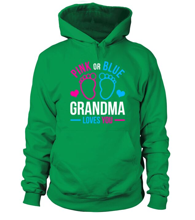 Pink or blue grandma loves you Men's Hoodie