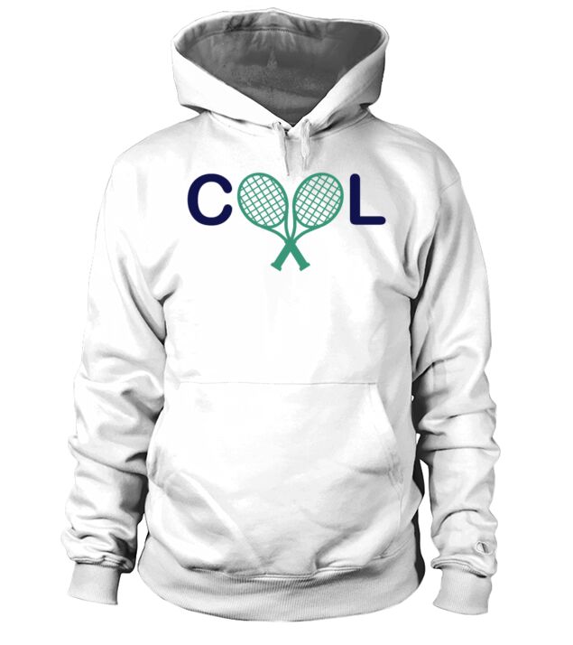 Tennis Logo in color "cool" Hoodie Unisex