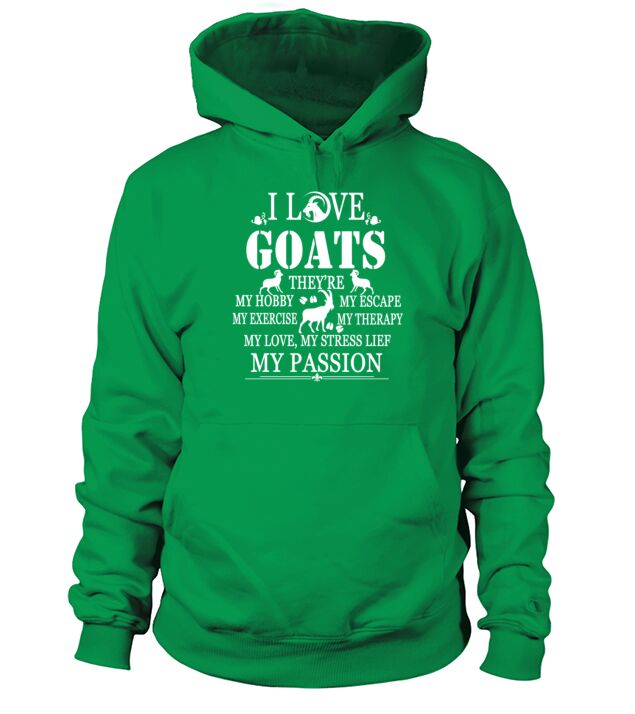I Love Goats Tee Shirt T-Shirt Hoodie Unisex