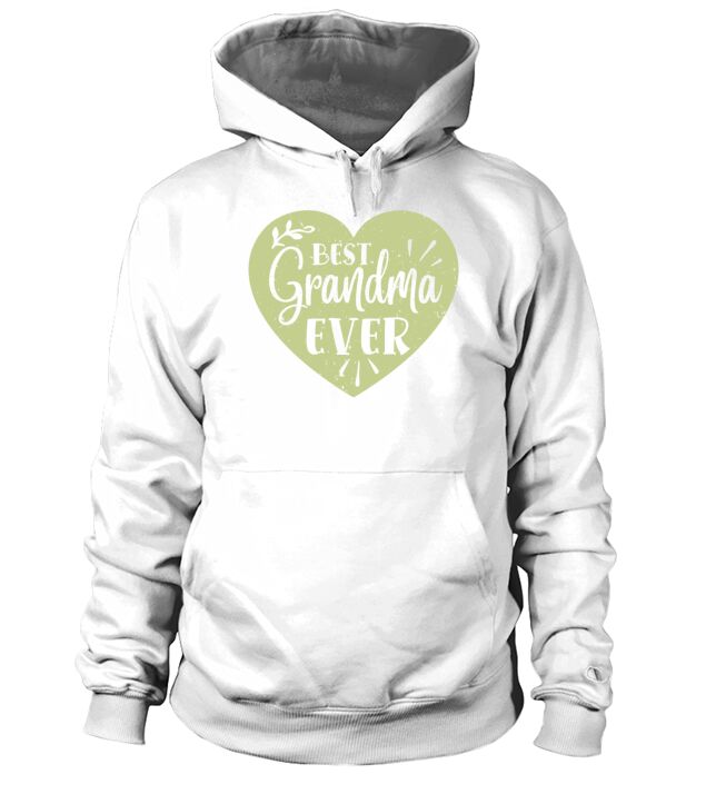 Best Grandma Ever Grandmother Heart Retro Vintage Men's Hoodie