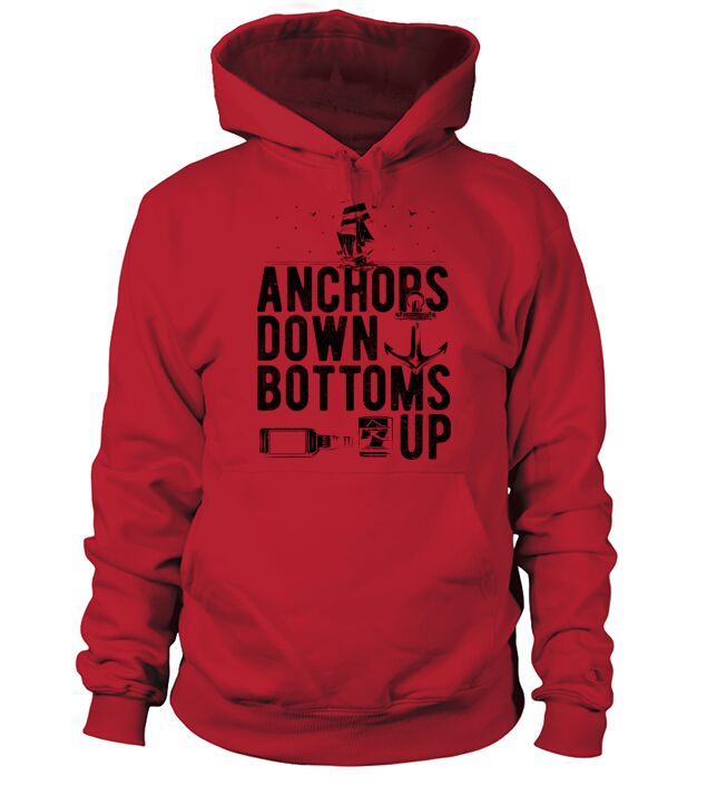 Anchors Down Bottoms Up - Boot Men's Hoodie