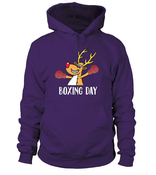 Merry Christmas Boxing Day Boxing Rudolph Reindeer After Xmas Sale Hoodie Unisex