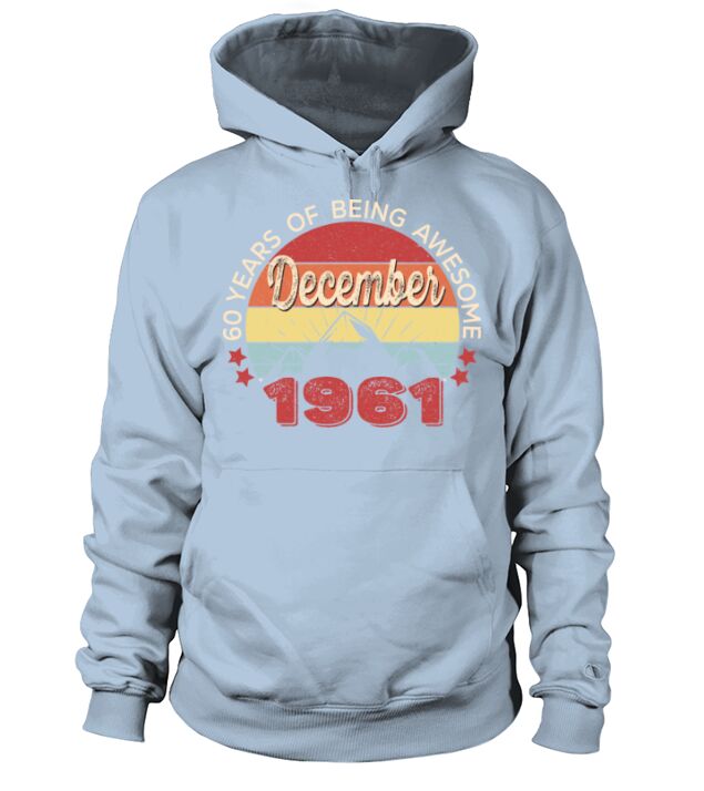 Vintage December 1961 Birthday Gift - 60 years Old Men's Hoodie