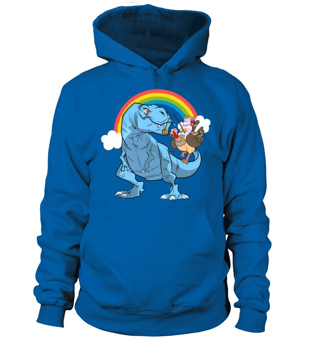 Tyrannosaurus Rex Unicorn Turkey Thanksgiving Men's Hoodie