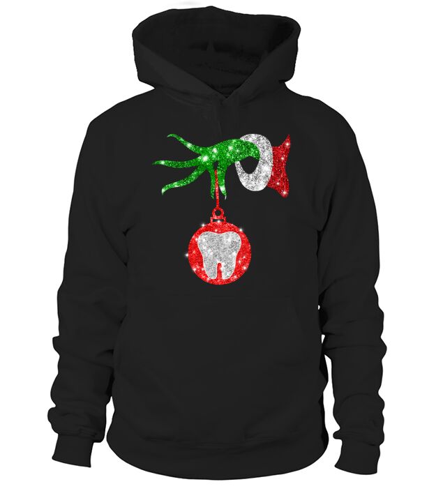 Nurse Grinch hand holding clinic dental ornament Hoodie Unisex