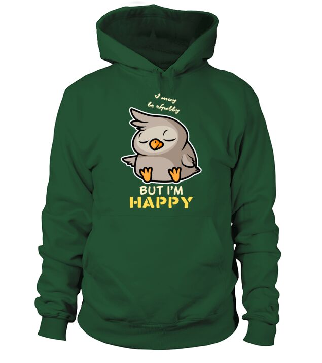 funny cuteChubby Bird Men's Hoodie