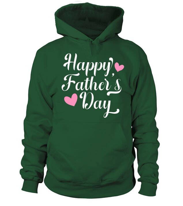 Simple and Elegant Happy Fathers Day Calligraphy Men's Hoodie