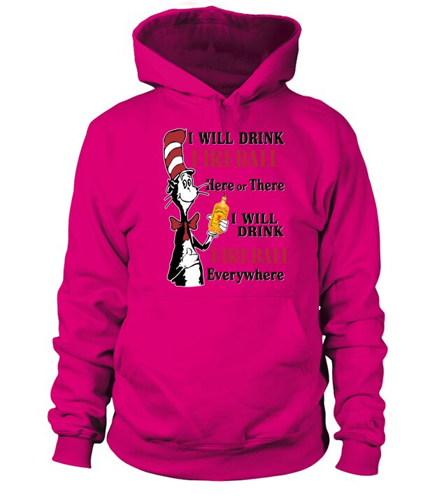 Dr Seuss I will drink Fireball Whiskey here or there - Baby Onesie Hoodie Unisex