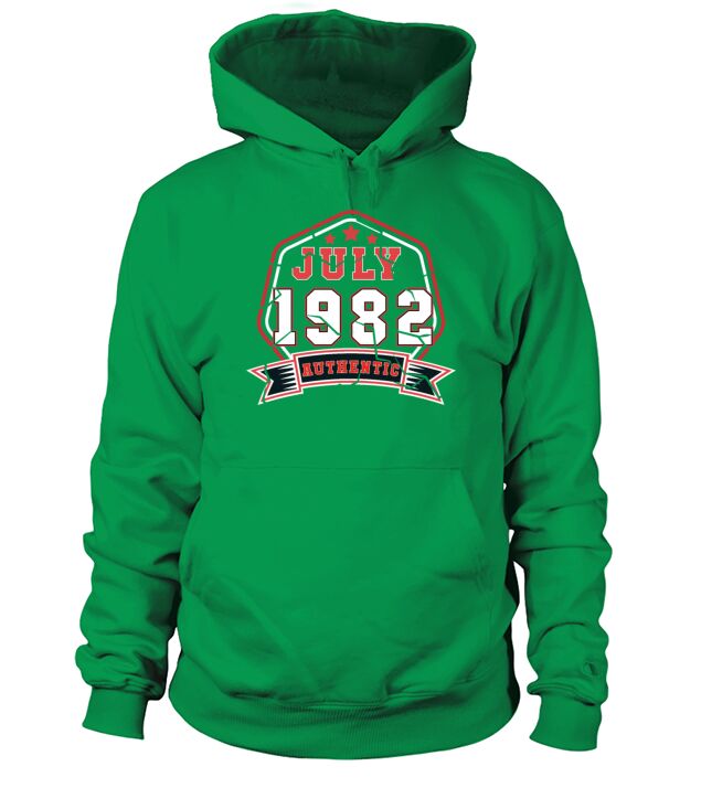 July 1982 Vintage Gift Idea Men's Hoodie