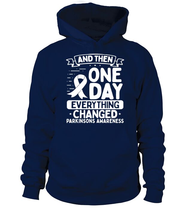 Parkinsons Awareness Warrior Survivor Ribbon Hoodie Unisex