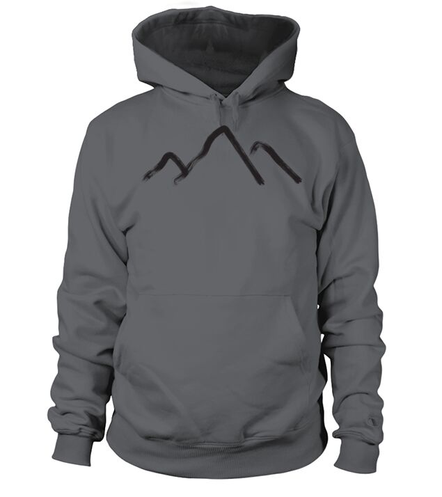Minimalist Mountains Men's Hoodie