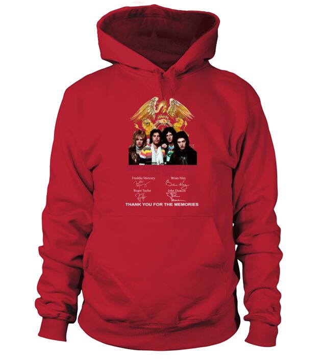 Queen 50th anniversary thank you for the memories signatures Hoodie Unisex