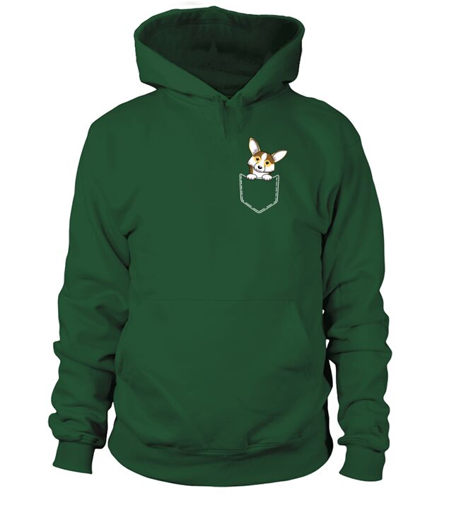 Welsh Corgi In Pocket Dog Lover Breed T-Shirt Gift Men's Hoodie