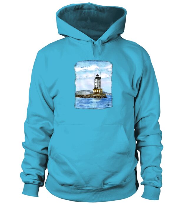 Los Angeles Lighthouse Angeles Gate San Pedro Original Art Hoodie Unisex