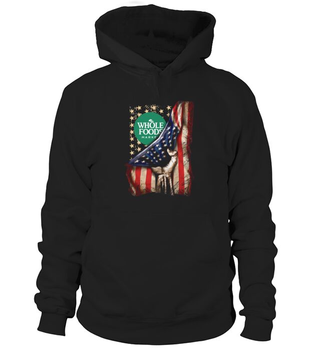 Whole Foods Market inside American Flag Happy Independence Day shirtc Hoodie Unisex
