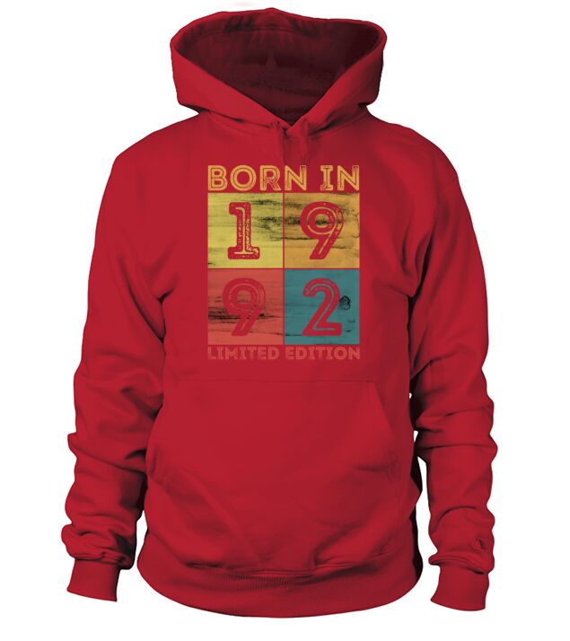 30th Birthday Born In 1992 Limited Edition Vintage Men's Hoodie