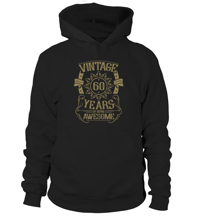 60th birthday gift ideas vintage husband wife Hoodie Unisex