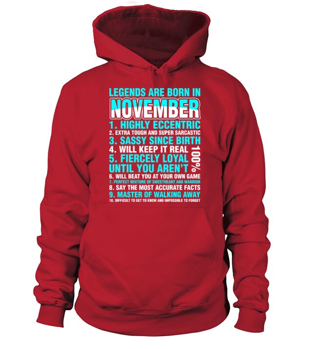 Legends Are Born In November Men's Hoodie