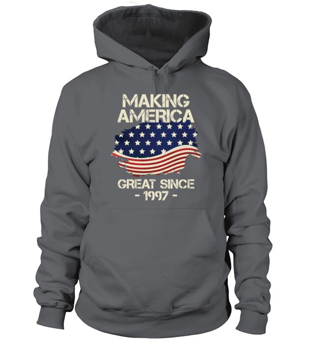 Making America Great Since 1997 American Flag Men's Hoodie