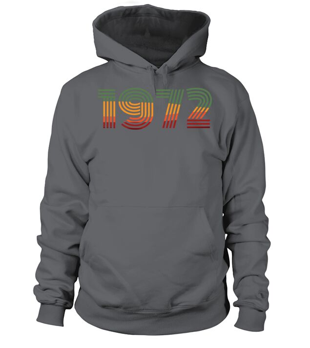 retro vintage 1972 Men's Hoodie