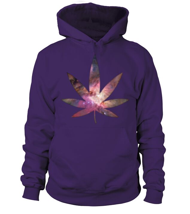 Pot Leaf - Galaxy Texture Men's Hoodie