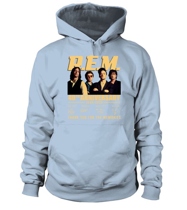 R.E.M 40th anniversary 1980-2020 signatures shirt Hoodie Unisex