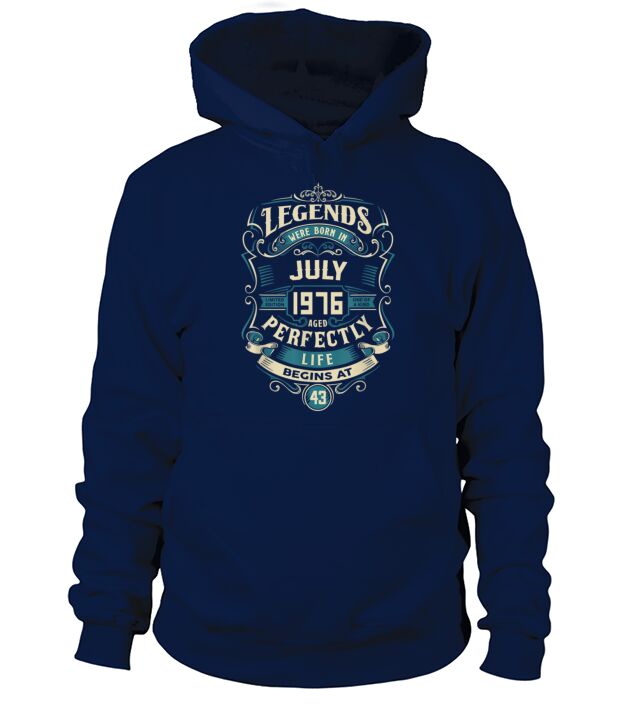 Retro Vintage July 1976 birthday Men's Hoodie