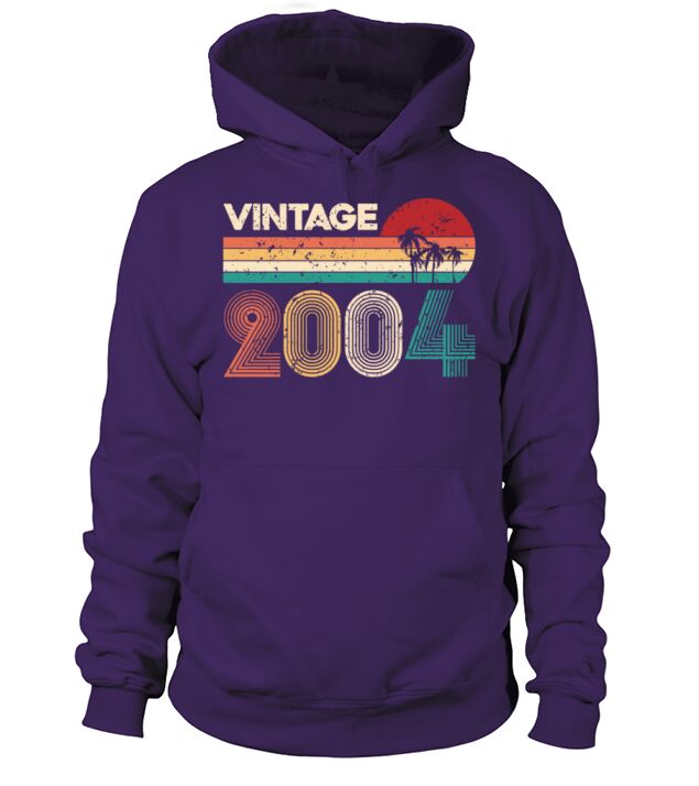 Vintage 2004 Retro Birthday Gift Men Woman Gifts Hoodie Unisex