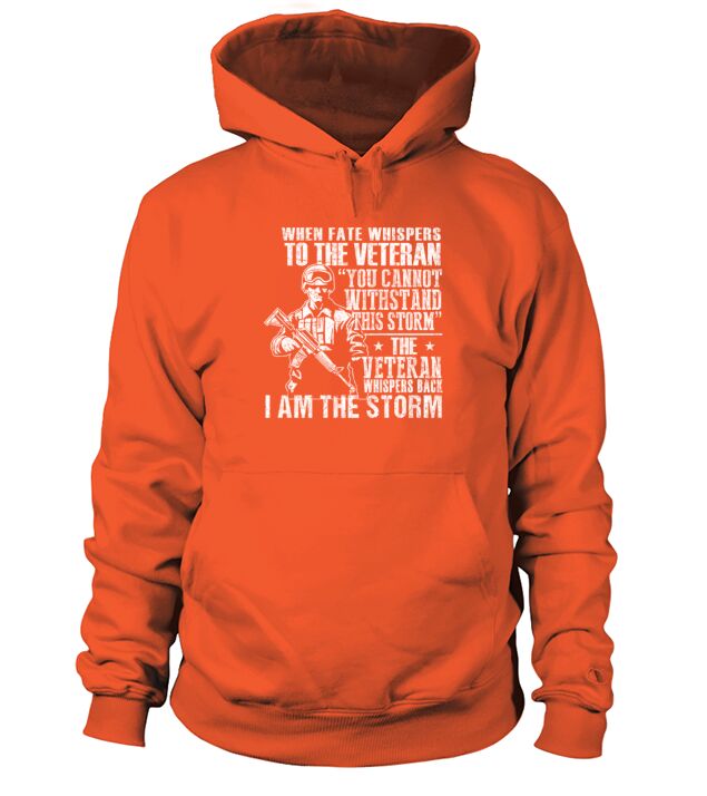 Combat Veteran - Whispers back I am the storm Men's Hoodie