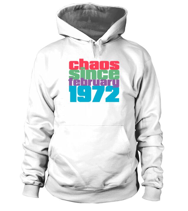 February 1972 Vintage 50th Birthday Hoodie Unisex